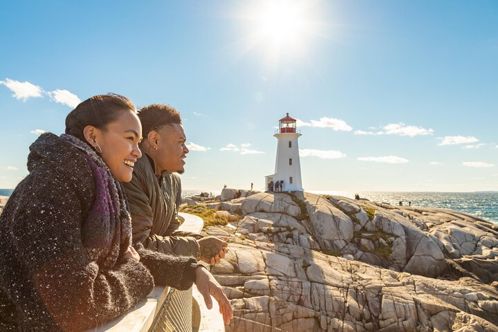 Taking in the sights at Peggy's Cove