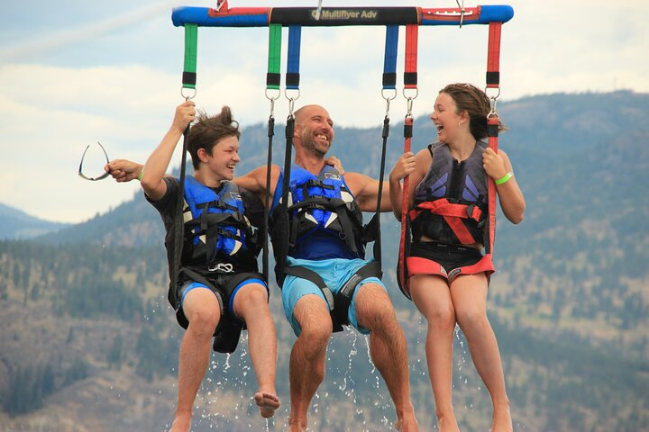 Triple Parasailing Experience in Kelowna - Photo 1 of 11