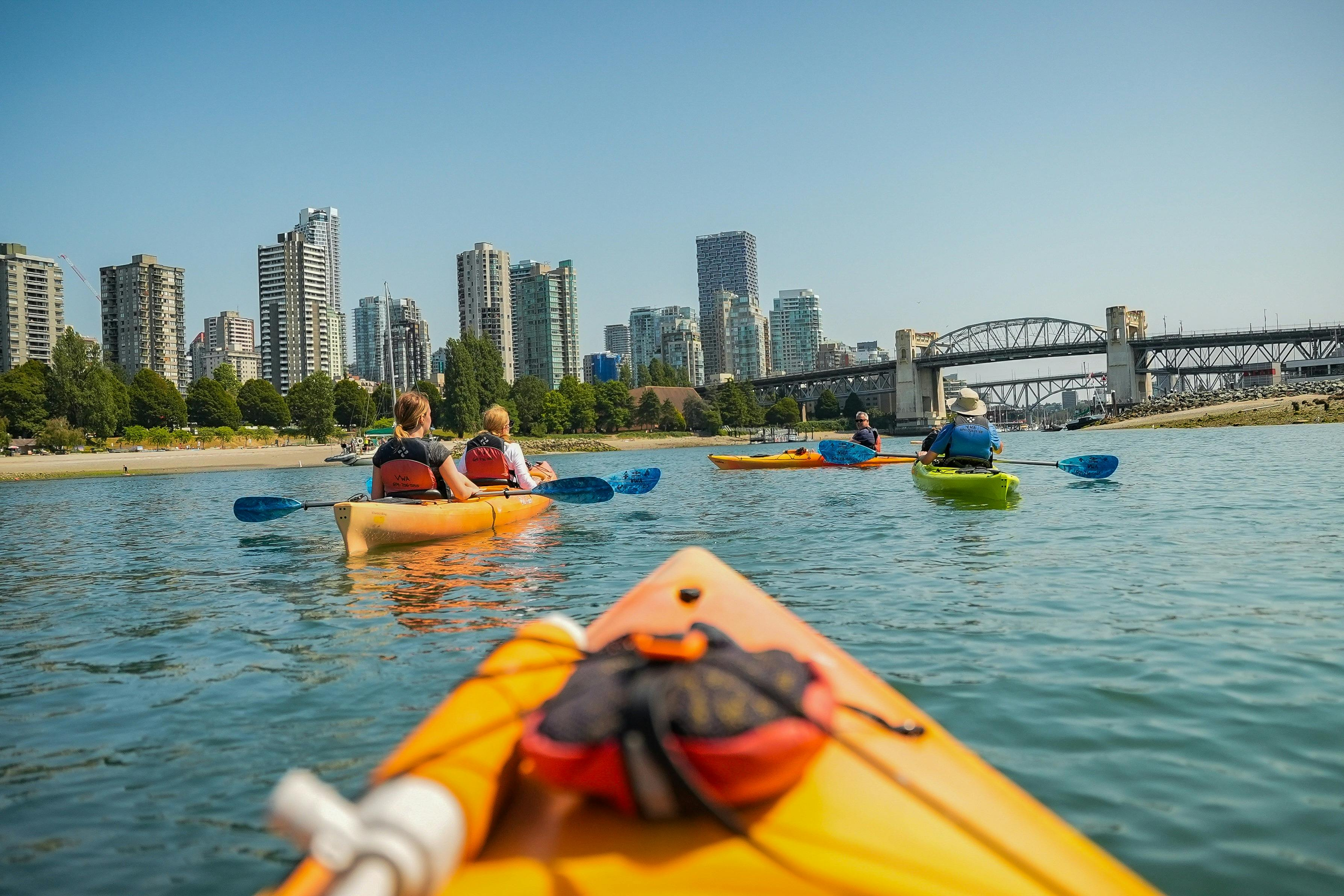 Vancouver: 3-Hr Guided Kayak Sightseeing Tour + Coffee on the Beach - Photo 1 of 7