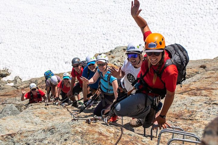 Via Ferrata at the top of Whistler Mountain