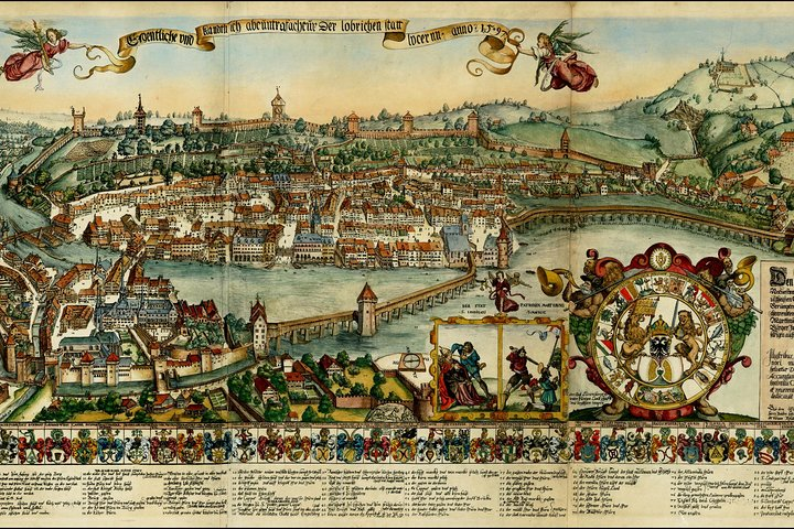 Martini Plan of Lucerne 1597