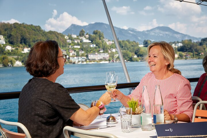 Lake Lucerne 1st Class Cruise with 3-course Gourmet Lunch - Photo 1 of 7
