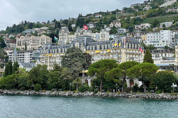 Montreux, view of the Fairmont Palace hotel