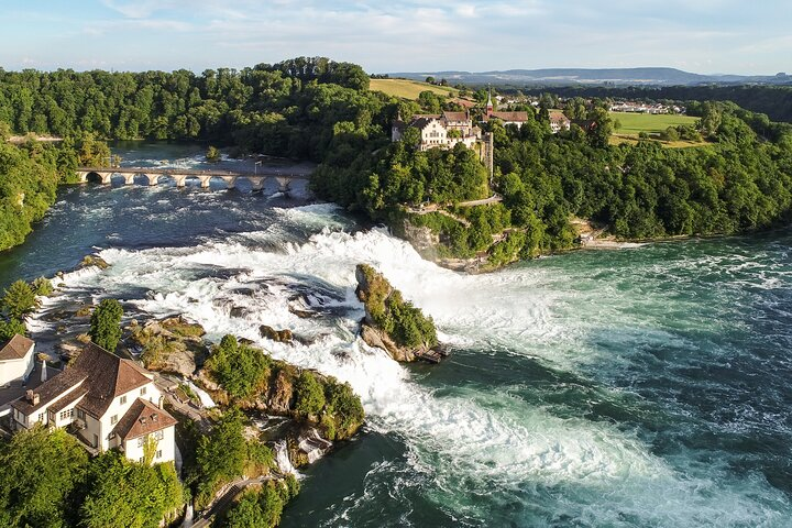 Discover the grandeur of Rhine Falls and the charm of Stein am Rhein where stunning scenery and historical architecture create unforgettable memories in a serene half-day adventure.