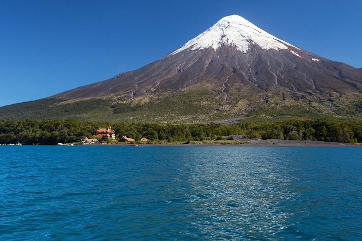 Osorno Volcano and Petrohue Falls from Puerto Varas - Photo 1 of 3