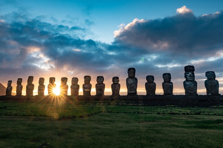 Private Sunrise Tour at 15 Moai Tongariki Park - Photo 1 of 11