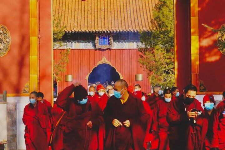 Monks in the Lama Temple 