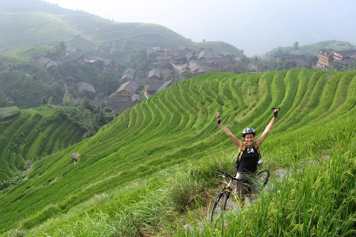 Biking on Longji