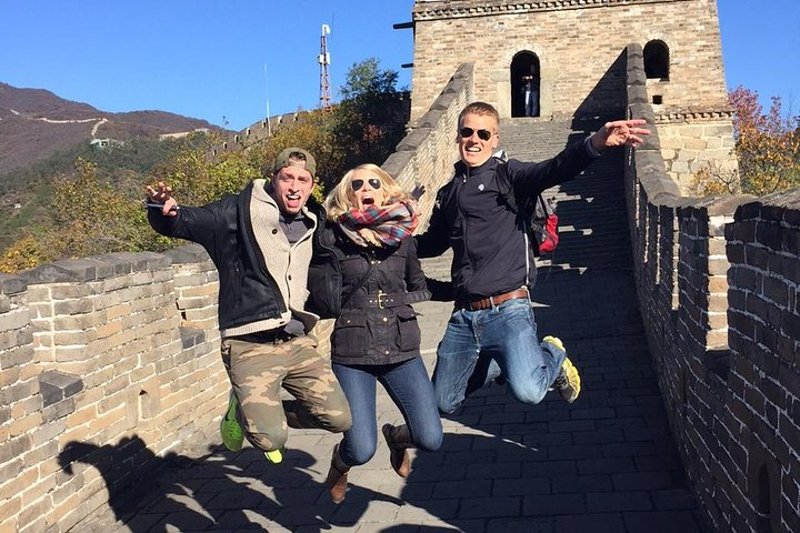 Jumping from Mutianyu Great wall