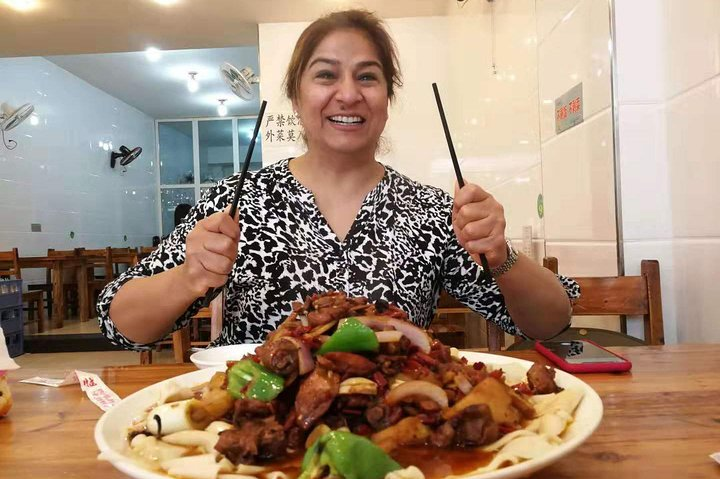 Muslim spicy chicken noodle