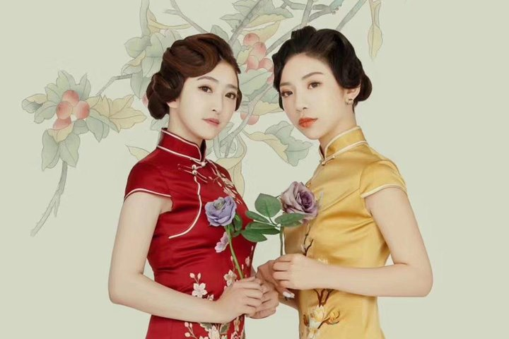 Embrace the elegance of Chinese Cheongsam and immerse in a beautiful fusion of tradition and art capturing unforgettable moments in an exquisite setting that brings your memories to life.