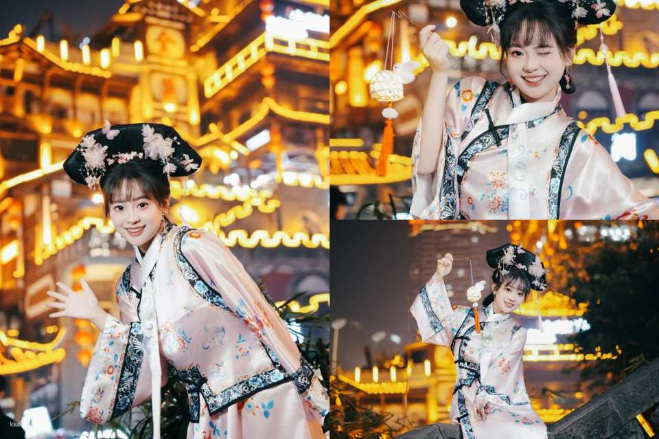 [Chongqing] Hongyadong Hanfu Rental and Photography Experience (Hanfu rental + optional Hanfu experience with makeup + optional 1-hour photographer outdoor shooting Hanfu experience) - Photo 1 of 10