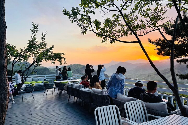 Sunset at Home to the Great Wall Restaurant