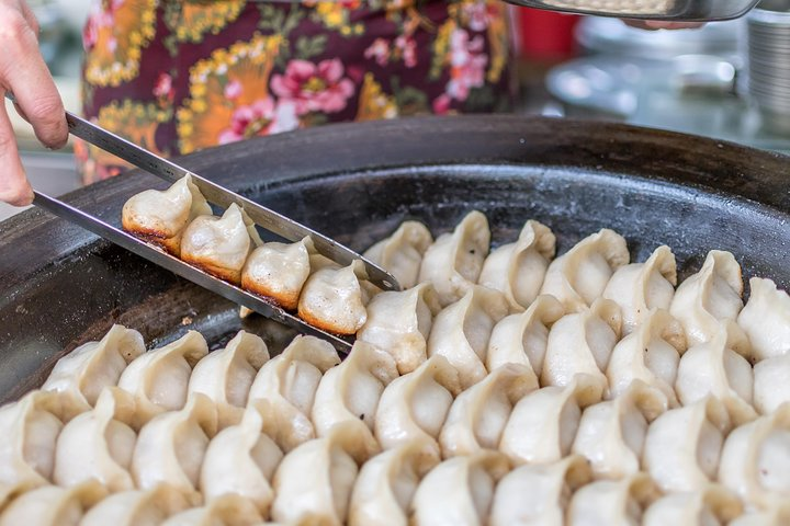 Try the original potstickers, fresh off the wok