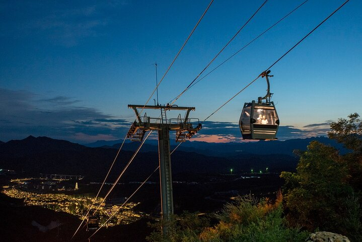 Cable car to Simatai at night