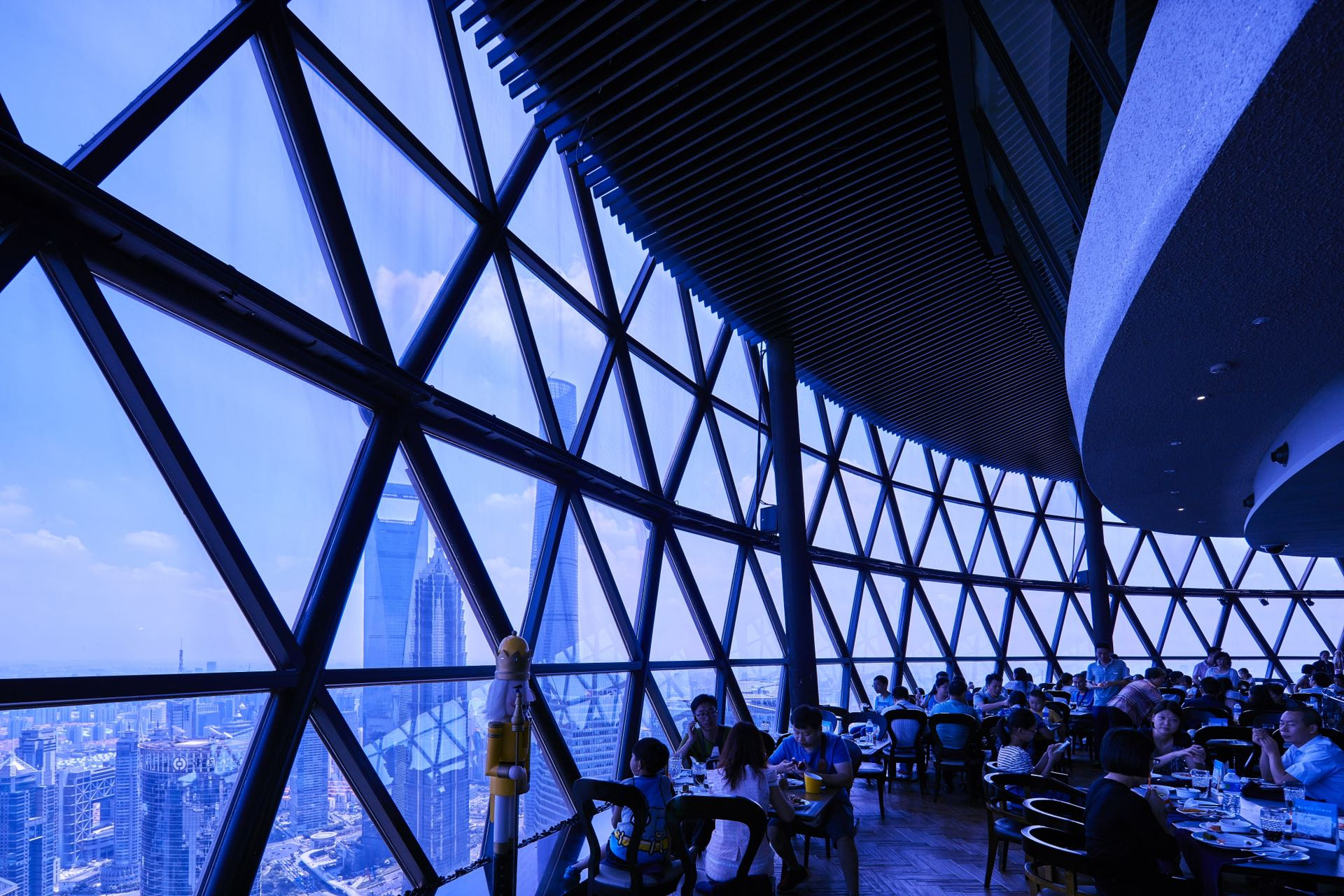 Oriental Pearl Tower Double Sphere Observation+Revolving Restaurant Buffet - Photo 1 of 11