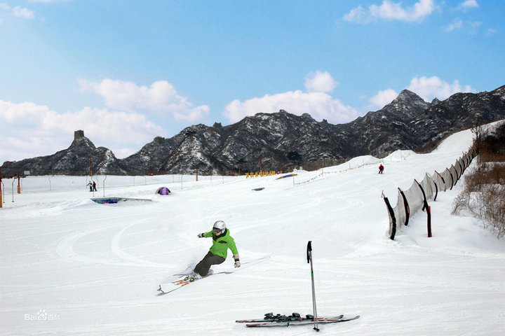 Experience the thrill of skiing at Huaibei International Ski Resort where you can glide across pristine slopes while enjoying stunning views of the iconic Ming Great Wall.