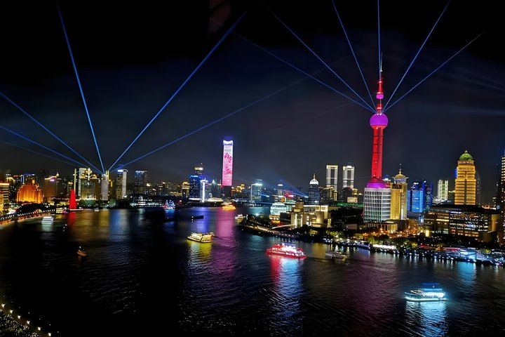 Shanghai Authentic Dinner and Night River Cruise with Rooftop Bar Hopping Option - Photo 1 of 11