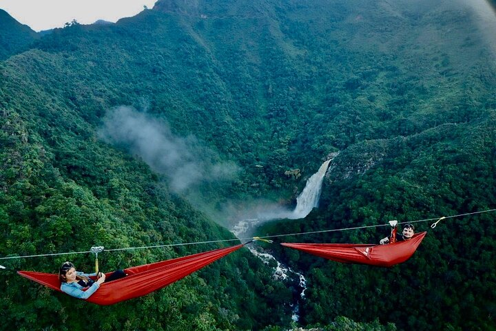 Aerial Hammocks, Zip and Waterfall Trek on Medellin Private Tour - Photo 1 of 25
