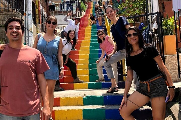 The most colorful stairs in Medellín