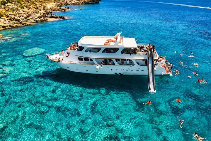 Protaras Turtle LUX Yacht with Slide, Optional BBQ & Transfers - Photo 1 of 25