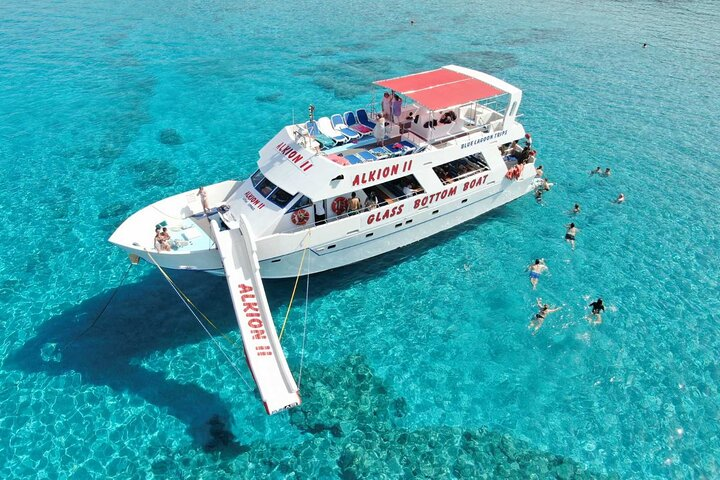 Glass bottom biggest in latchi + slide + sunbeds the boat that has it all ❤️❤️ 