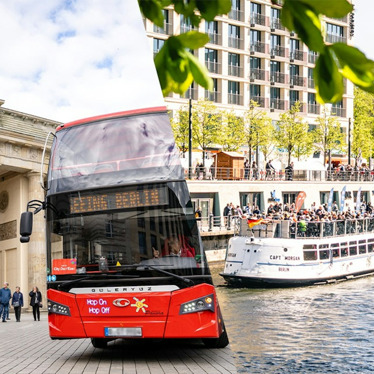 Berlin: 24-Hr Hop-on Hop-off Bus Tour + Boat Cruise + Audio Guide - Photo 1 of 3