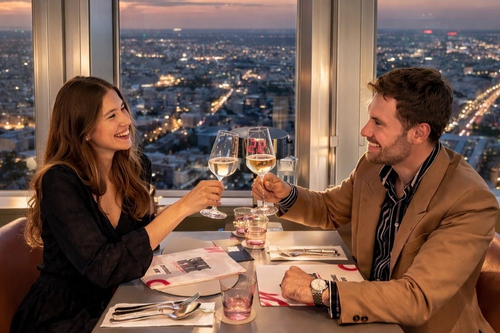 Berlin TV Tower: Admission + Four Course My Home - Tim Raue Menu + Drinks - Photo 1 of 4