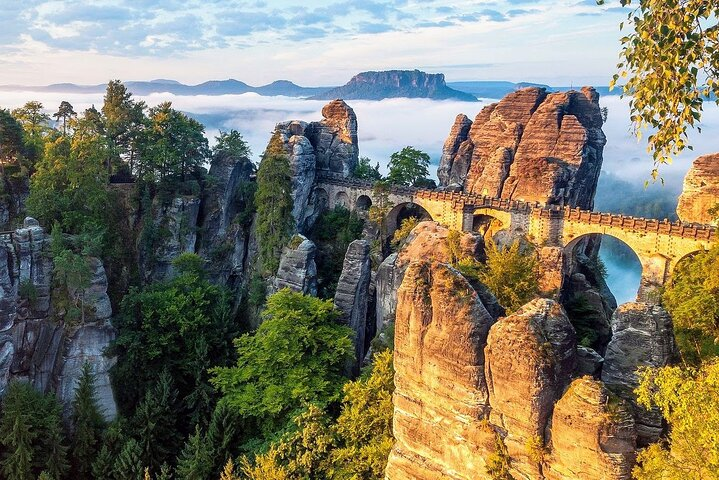 The famous Bastei Bridge - Saxon Switzerland