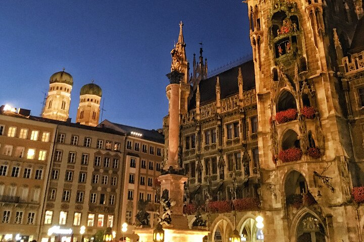 Explore Munich's captivating legends as you wander through its historic streets illuminated by twilight. Experience ghostly tales complemented by intriguing spirits for a truly unique evening adventure.