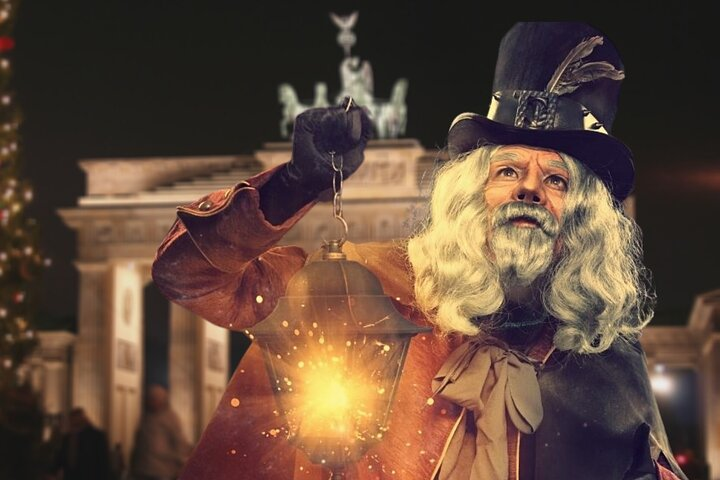 Explore Berlin's nightscape with a lamplighter as you stumble upon masked actors and hear intriguing tales revealing the city's hidden gems in a unique experience.