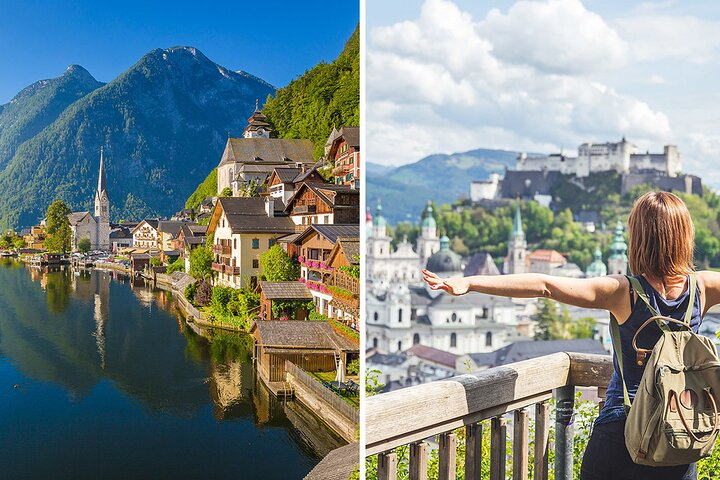 Experience the stunning beauty of Hallstatt's lakeside charm and Salzburg's historical landmarks all while savoring delicious Austrian cuisine. Perfect for creating unforgettable travel memories.