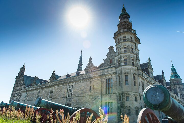 Kronborg castle with guns