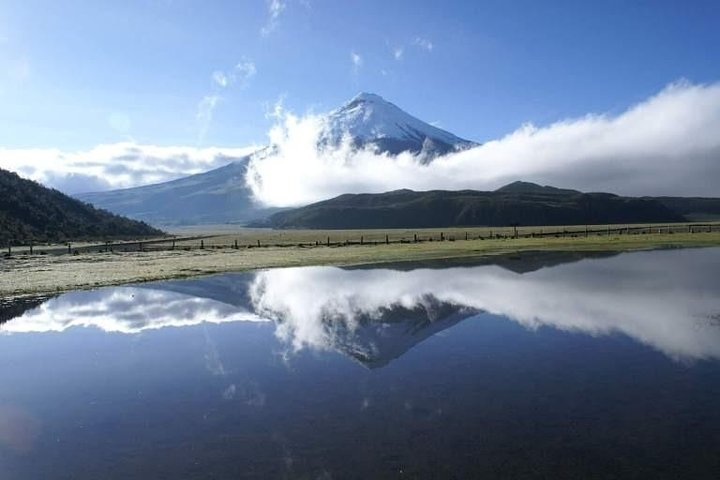 Limpiopungo Lake and Cotopaxi Volcano