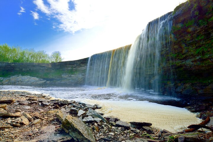 Beautiful Jägala Waterfall in summer
