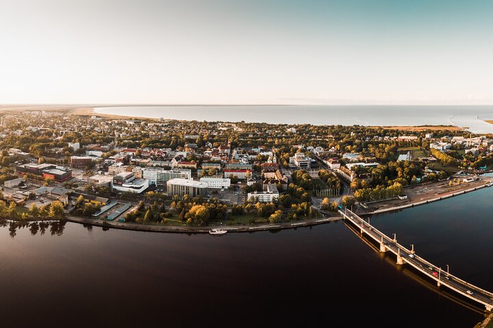 Pärnu city and Pärnu river 
