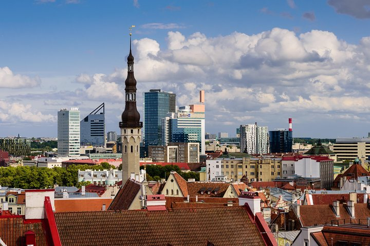 Medieval Tallinn view from Toompea hill