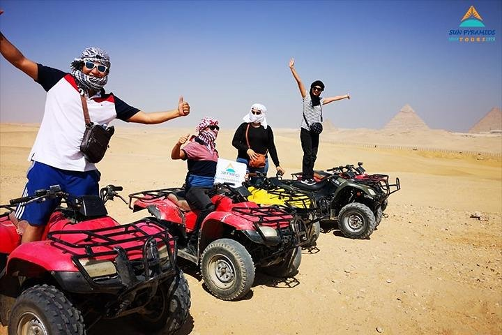 1- Hour Quad Bike Desert Safari Around Pyramids Enjoying Sunset Or Sunrise - Photo 1 of 7