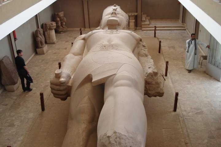 the colosus of Ramses II at Memphis