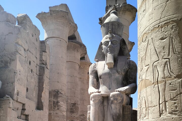 King Ramses the second at Luxor temple 