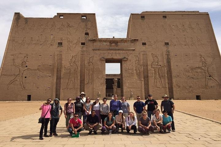 our guest at Hatsepsut temple Luxor