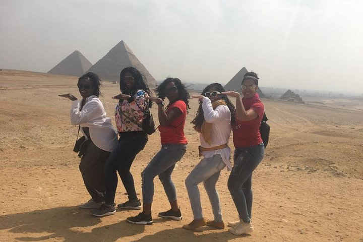 Walk like an Egyptian 
Giza pyramids 