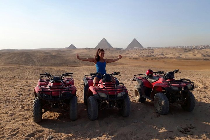 quad bike at Giza Pyramids