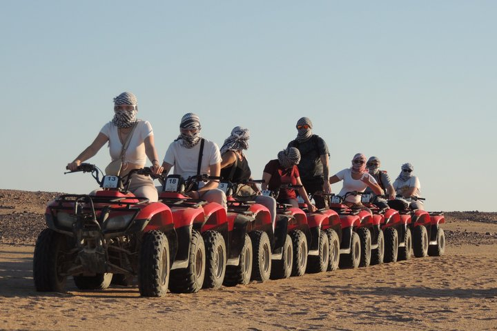 El Gouna Sunset Safari tour by Quad bike, Through The Dry Canyon, and Sand Dunes - Photo 1 of 25
