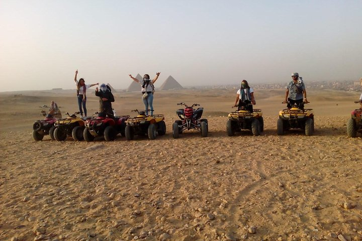Enjoy Desert Safari nearby the Great Pyramids by a Quad Bike and Camel Riding - Photo 1 of 8