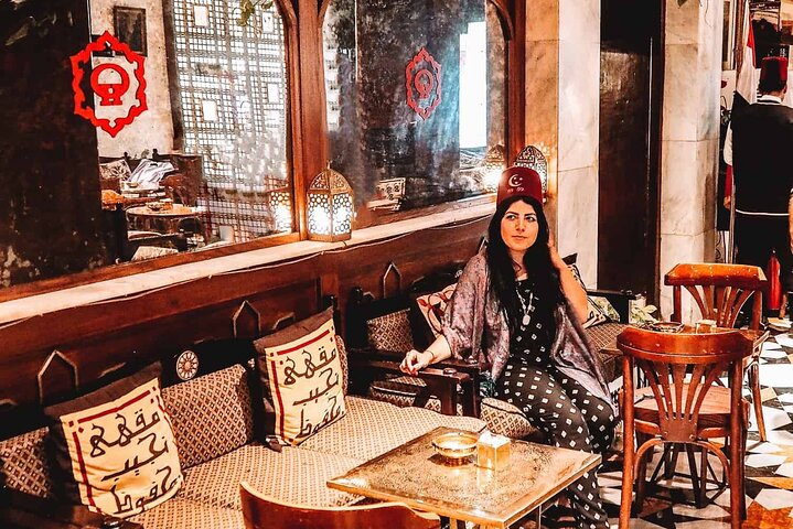 Enjoy your coffee in Egyptian coffee shop 