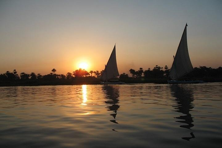 Luxor sunset from a felucca
