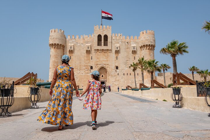 travelers at Citadel Qaitbay