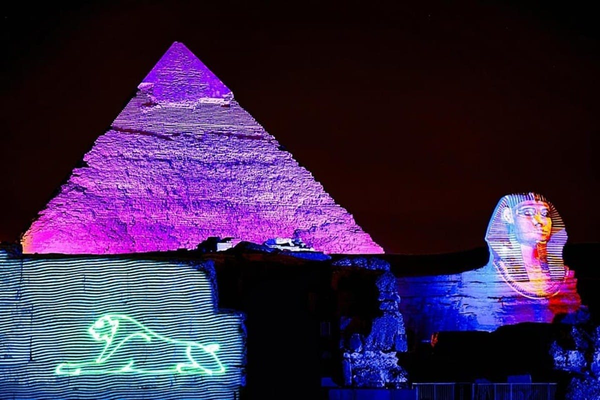 The Great Pyramid of Giza: Sound & Light Show Entry + Roundtrip Transfer - Photo 1 of 4