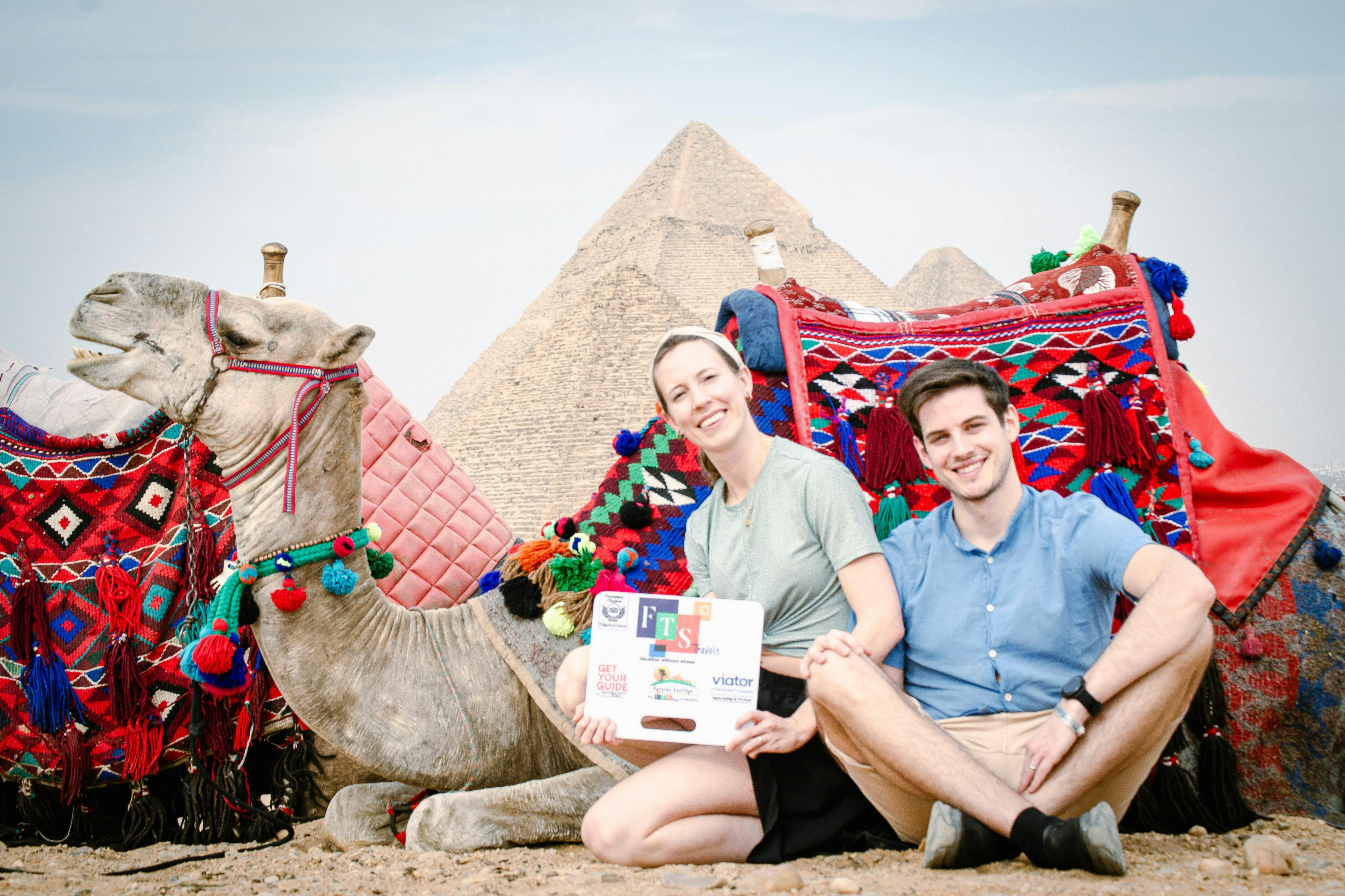 Giza Pyramids & Sphinx: Guided Tour + Transfers + Lunch + Camel Ride - Photo 1 of 8